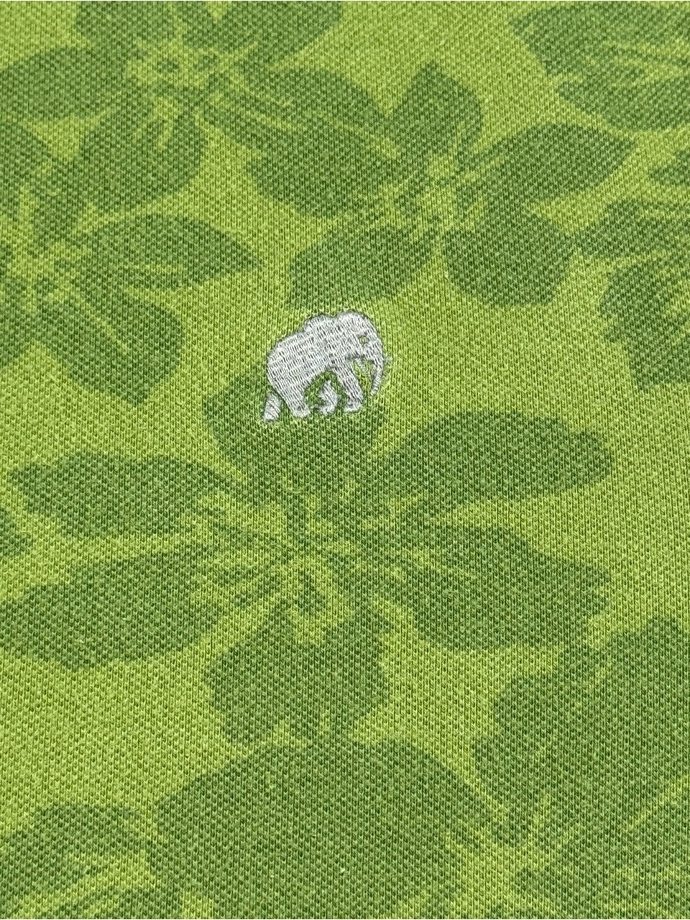 Banana Republic Olive Green Floral Jacquard Polo - Picture 5 of 8